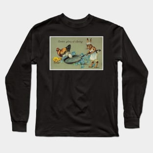 Strange Victorian Easter Greeting Long Sleeve T-Shirt